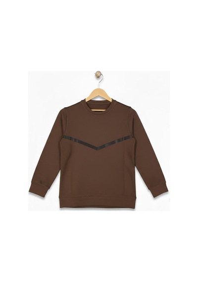 Baglan Erkek Çocuk Oysho Sweatshirt Bgl-st05229 Kahverengi