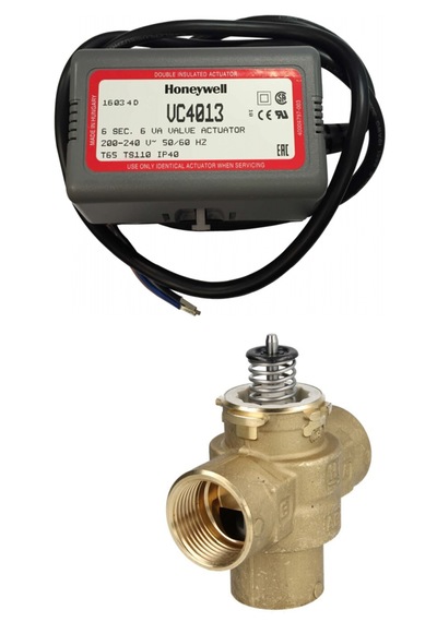 Honeywell Zon Kontrol Vana Seti 3 Yollu 1''+ Motor 220V Kablolu