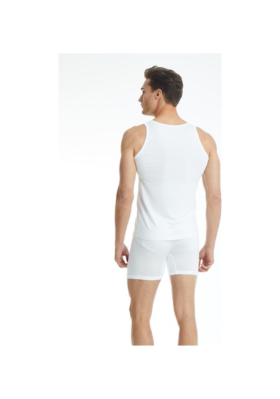 Blackspade Erkek Beyaz Tekli Askılı Atlet Silver %94 Modal 9305 Singlet Beyaz