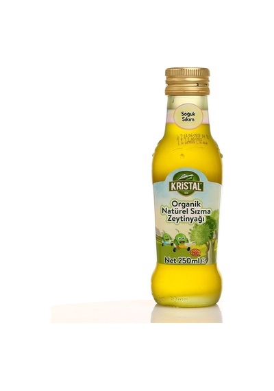 Kristal Organik Natürel Sızma Zeytinyağı Cam 250 ML