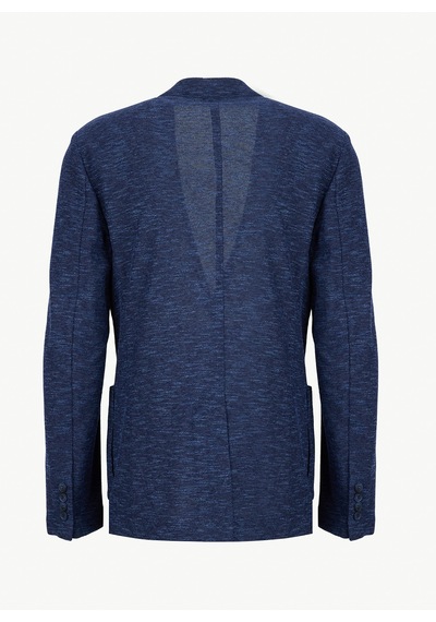 Fabrika Lacivert Erkek Mono Yaka Slim Fit Ceket Napoli- 2- Jersey İndigo