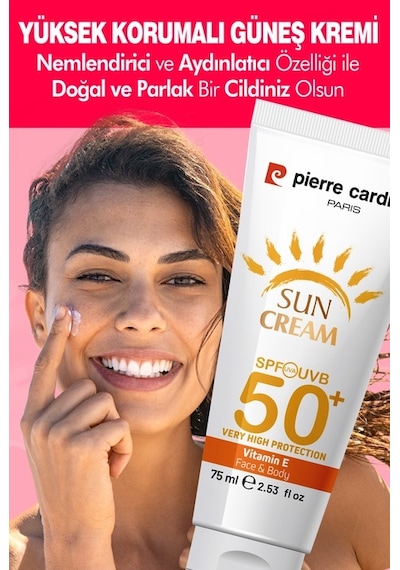 Pierre Cardin Leke Karşıtı Yüksek Koruyucu Yüz Güneş Kremi SPF50+ 75 ML