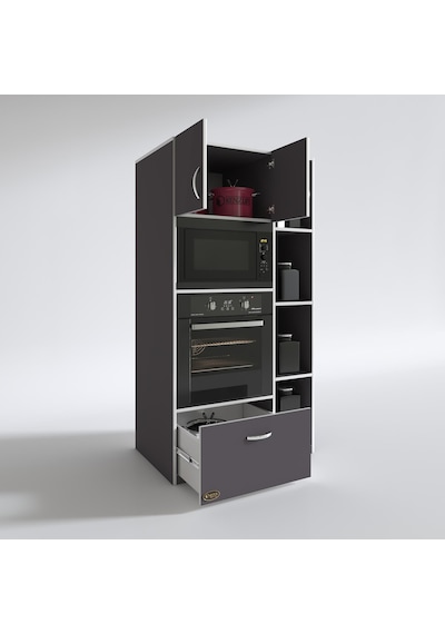 Kenzlife fırın dolabı makbule gri 180*90*56 mutfak çekmeceli ayaklı banyo kiler ofis Kenzlife fırın dolabı makbule gri 180*90*56 mutfak çekmeceli ayaklı banyo kiler ofis
