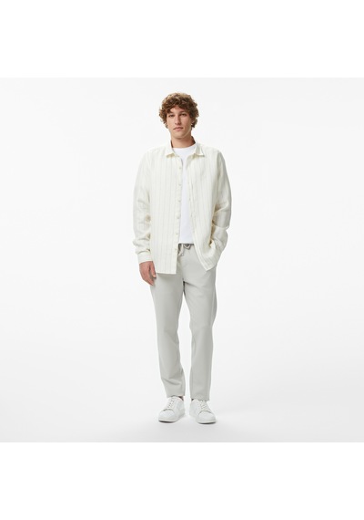 Nautica Erkek Krem Regular Fit Çizgili Gömlekçizgiliw65421t