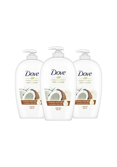 Dove Hindistan Cevizi Yağı Ve Badem Sütü Özü Sıvı Sabun 450ml X PKT.DOVE.028 Diğer