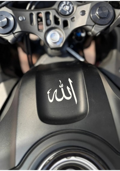 Allah Yazısı Stıcker Folyo Beyaz Renk