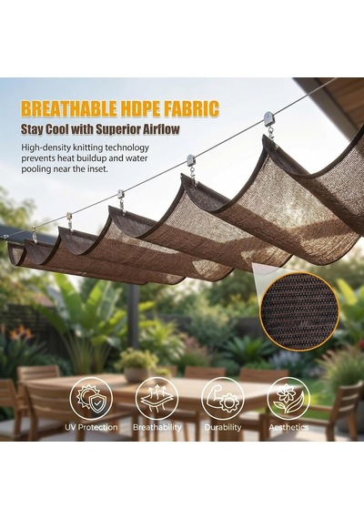 Dalgalı Geri Çekilebilir Gölge Mumu, Hdpe Güneşlik, Uv Korumalı, Pergola, Veranda, Teras, Balkon, Teleskopik Tente, Dış Mekan İçin Dayanıklı Gölge Ağı, Dayanıklı Gölge Örgüsü 2 M Genişlik X 9 M D Diğer Dalgalı Geri Çekilebilir Gölge Mumu, Hdpe Güneşlik, Uv Korumalı, Pergola, Veranda, Teras, Balkon, Teleskopik Tente, Dış Mekan İçin Dayanıklı Gölge Ağı, Dayanıklı Gölge Örgüsü 2 M Genişlik X 9 M D Diğer