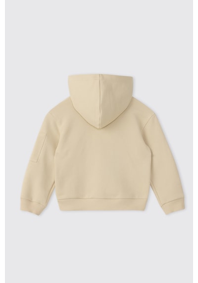 Panço Erkek Bebek Kapüşonlu Bej Sweatshirt Krem