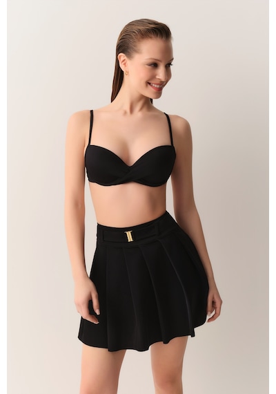 Suwen Önden Bağcıklı Full Dolgulu Bikini Üst Sbn26965012 Siyah
