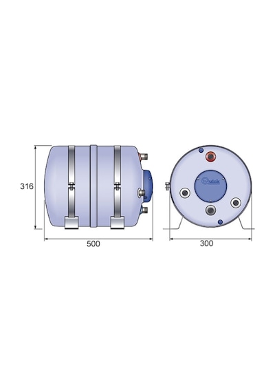 Quick Nautic Boiler. B3 Serisi. 20Lt 220V
