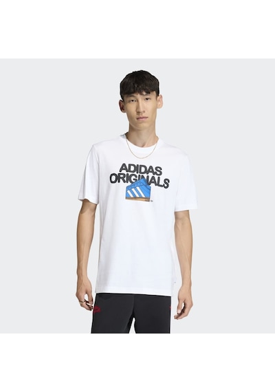 Adidas Kt0488 Gfx T Erkek Tişört Beyaz