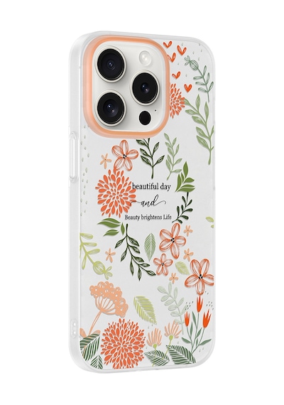 iPhone 14 Pro Max Kılıf Kamera Korumalı Desenli Zore Klip Kapak - Beautiful -