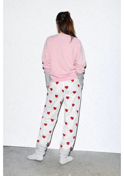 Erdenay Tekstil İpeksi Dokulu Süet Pijama Altı Ekru Üzeri Kırmızı Kalpli Ekru Üzeri Kırmızı Kalp Erdenay Tekstil İpeksi Dokulu Süet Pijama Altı Ekru Üzeri Kırmızı Kalpli Ekru Üzeri Kırmızı Kalp