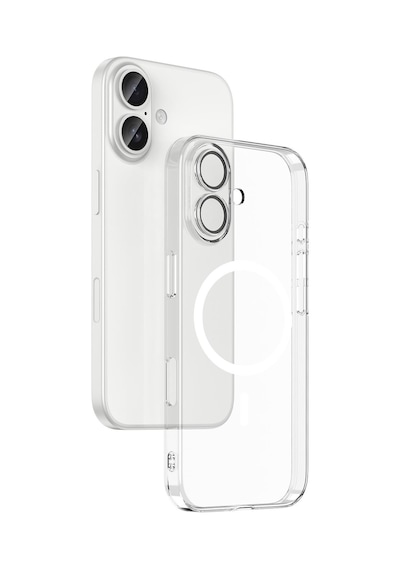Apple Uyumlu iPhone 17 Magsafe Özellikli Kamera Lens Korumalı Sert Fox Kılıf Şeffaf