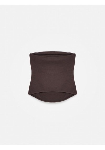 Dilvin 21218 Straplez Top-koyu Kahve
