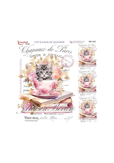 Ütü İle Rub On Transfer Kağıdı 30x30cm Rb-522