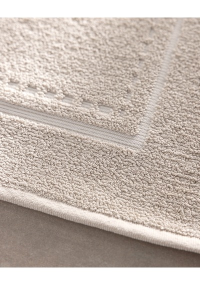 Madame Coco Angeline Pamuklu Ayak Havlusu - Bej - 50x80 Cm - Natural Koleksiyon 8684427040355 Ekru