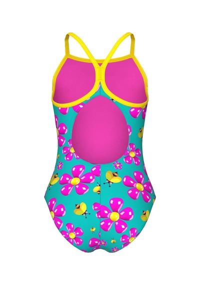 Arena Spring Swimsuit Lightdrop Back Kız Çocuk Mayo Beyaz