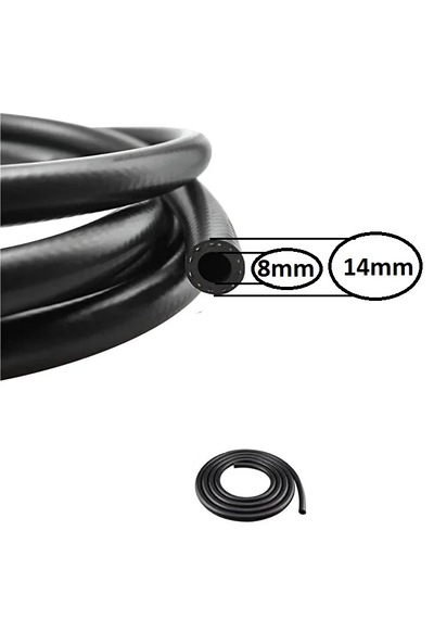 Kauçuk Sıcak Soğuk Kalorifer Radyatör Su Hortumu İç Çap:8mm Epdm 1mt.