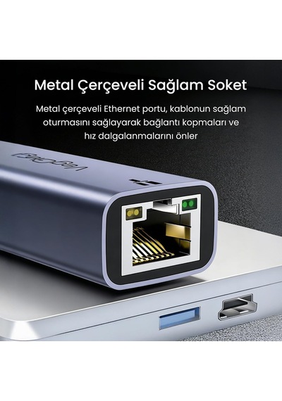 Lexroo Usb-a Ve Type-c 2.5g Gigabit Ethernet Dönüştürücü Adaptör