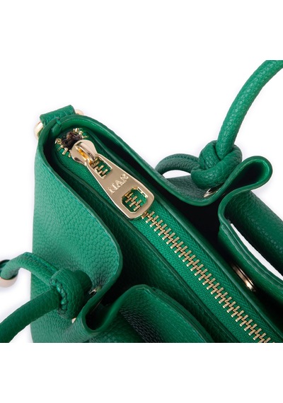 Nas Bag Kadın Mini Büzgülü Şık Çapraz Çanta Yeşil Yesil