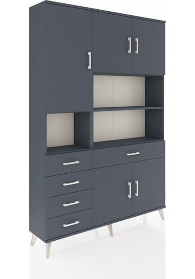 Arges Dolap 9 Raflı 5 Çekmeceli 5 Kapaklı 132x30x195 Antrasit-antrasit/antrasit Antrasıt/antrasıt Arges Dolap 9 Raflı 5 Çekmeceli 5 Kapaklı 132x30x195 Antrasit-antrasit/antrasit Antrasıt/antrasıt