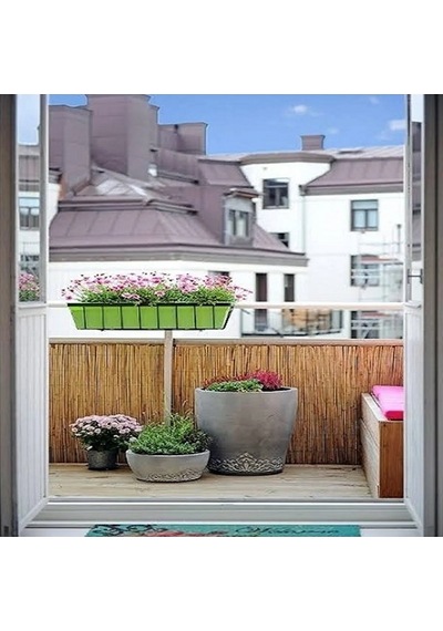 50 Cm X 7 Metre Doğal Bambu Çit Hasır Kamış Bahçe Çiti Balkon Çiti Dekorasyon Gölgelik Çit