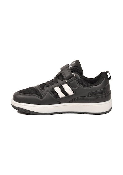 Cool Siyah Fileli Hafif Cırtlı Unisex Çocuk Spor Ayakkabı Stella F