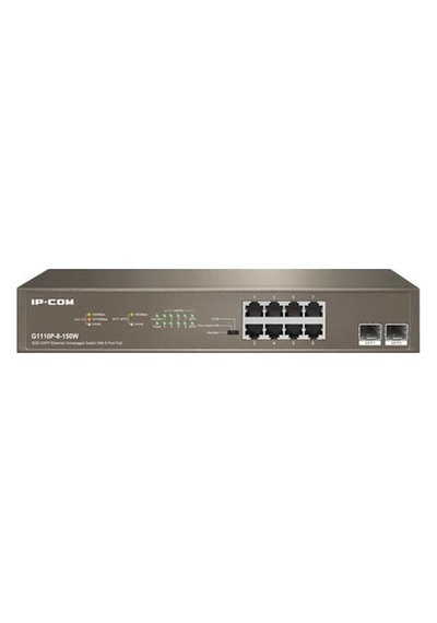 Ip-com G1110p-8-150w 8 Port Gigabit Poe 2 Port Gigabit Sfp Poe Switch 130w