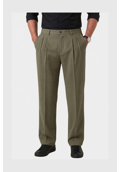 Deep Sea Deepsea Haki Baggy Fit Pileli Kumaş Pantolon Likralı, Beli Lastikli Rahat Kesim Erkek Pantolon 2600920