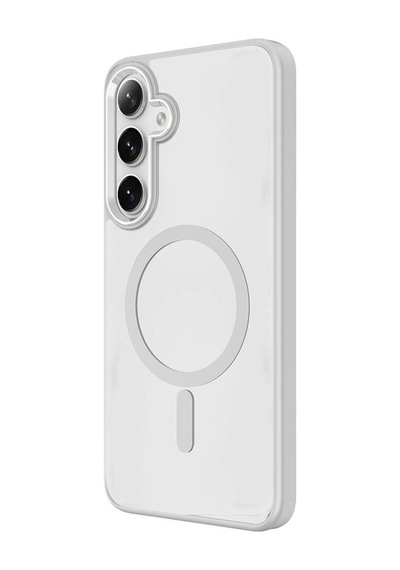 Galaxy Uyumlu S24 Kılıf Magsafe Şeffaf Arka Yüz Kamera Yükseltili Silikon Pazarplus Siyah