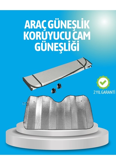 Gelişmiş Yansıtıcılı Katlanabilir Araç Güneşliği Alüminyum & Süngerli İzolasyon Teknolojisi Cn