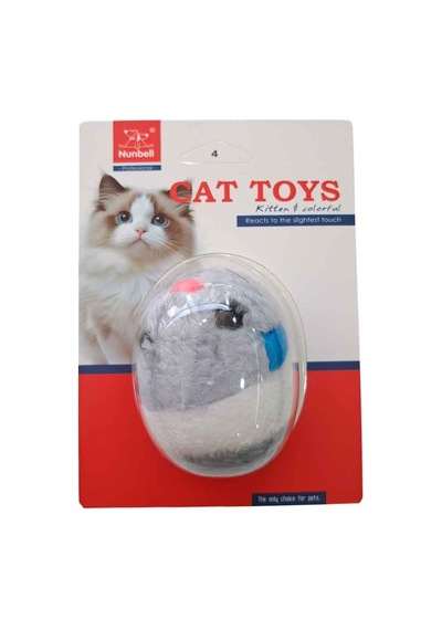 Nunbell Kedi Oyuncağı Çek Bırak Peluş Fare