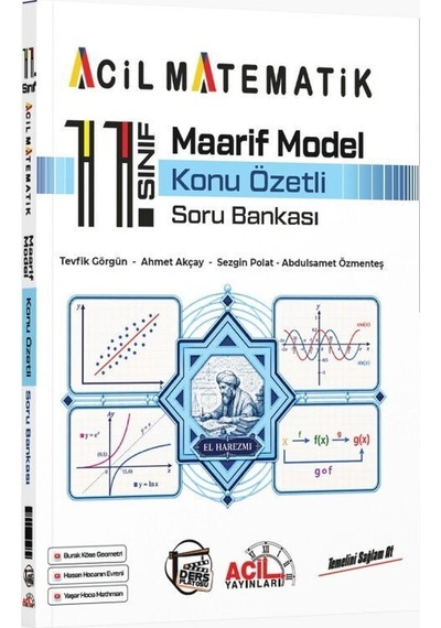 11. Sınıf Acil Matematik Maarif Model Konu Özetli Soru Bankası Acil Yayınları