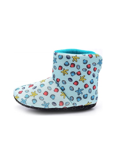 First Step Deniz Kabuklu Dijital Baskılı Ev Botu F-825 Mint Yeşili