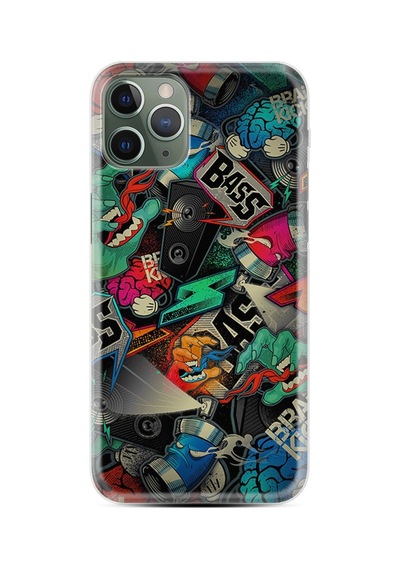 Iphone 14 Pro Max Uyumlu Resimli Desenli Silikon Platinium Series Bass 1886