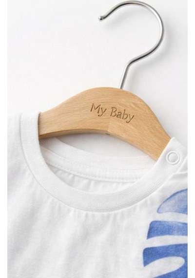 For My Baby Bebek Kısa Tulum Beyaz