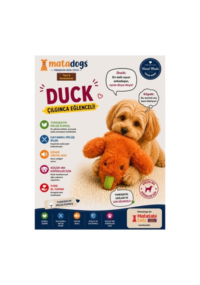 Matadogs Duck Peluş , Sesli Köpek Oyuncağı