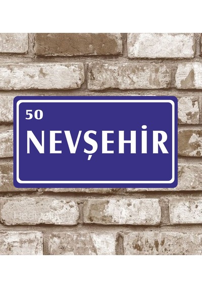 Kişiye Özel Metal Plaka Nevşehir 50 Retro Poster (29X15)