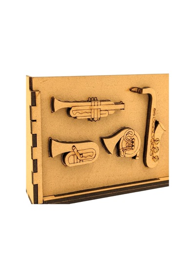 Algwooddesign Müzik Dükkanı Ahşap Maket, 133 Parça Dıy Minyatür Müzik Mağazası Modeli, Peri Led Dahil, Mdf 3d Puzzle, Hobi Ve Dekorasyon Seti, 12,6 X