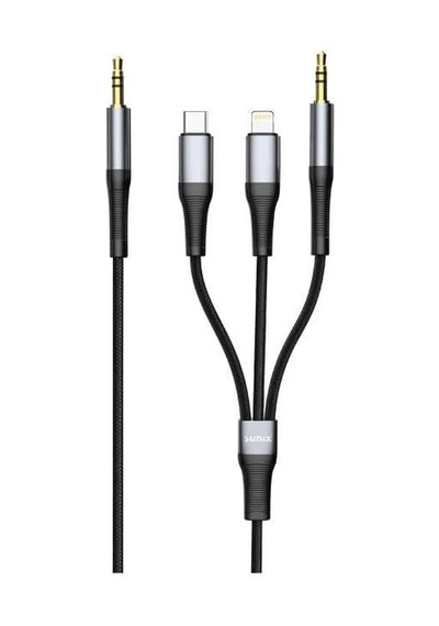 3in1 Aux Jack Adaptör Ac-08