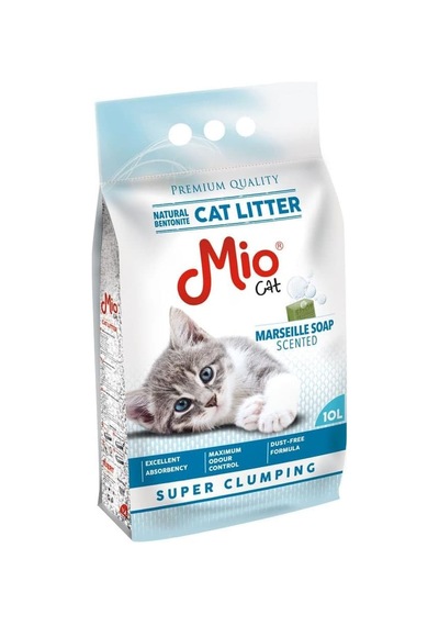 Mio Kedi Kumu, 10 Lt. Marsilya Sabun Kokulu Bentonit, Kalın