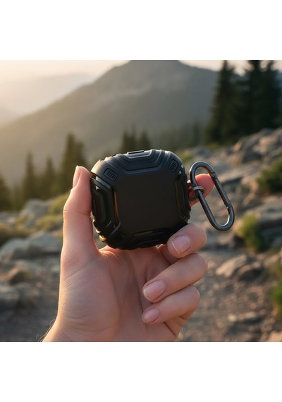 Caseonn Samsung Uyumlu Galaxy Buds 2 - Buds 2 Pro Kılıf Darbe Emici Silikon Siyah