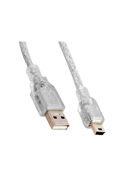 Sl-uk55 Usb2.0 5m Şeffaf Usb Am/mini 5pin Kablo