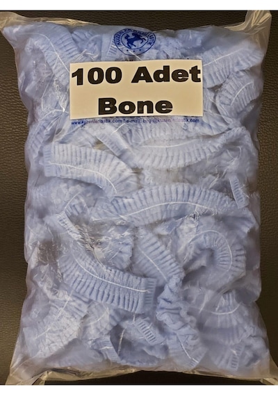 Renktaş Mavi Tela Tek Kullanımlık Bone 100 Lü 100 Lü Mavi Tela Çok Renkli