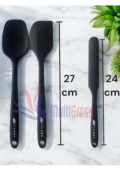 6lı Takım Yanmaz Yapışmaz Slikon Yumurta Fırçası Kaşık Bıçak Past