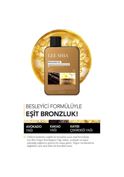 Lee Shia Yoğun Bronzlaştırıcı Yağ 150 Ml Sku: Smg8690010457738