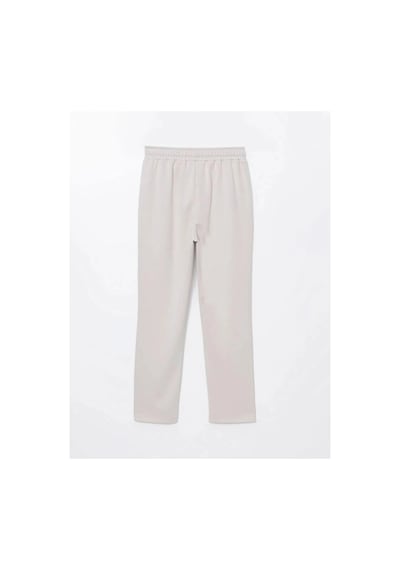 LC Waikiki Lcwaıkıkı Classic Bej Beli Lastikli Kadın Eşofman Altı Lıght Grey