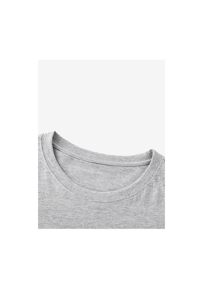 Uyguntarz Unisex Yaramaz Kediler Baskılı Tasarım Tshirt Gri