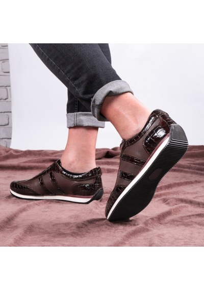 Swanky Hakiki Deri Erkek Günlük Ayakkabı Çok Renkli